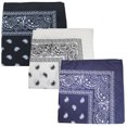 thumbnail image 1 of 3 Pack Mechaly Dog Bandana Neck Scarf Paisley Polyester Bandanas - Any Pets, 1 of 2