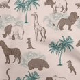 thumbnail image 1 of oneOone Polyester Spandex Light Beige Fabric Tropical Animal Craft Projects Decor Fabric Printed By The Yard 56 Inch Wide, 1 of 4