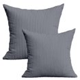 thumbnail image 1 of MesaSe Home Textile 20” X 20” Modern Contemporary Transitional Navy Blue Striped Polyester Throw Pillow ( 2 Count) Home Decoration Suitable for Living Room and Bedroom, 1 of 10