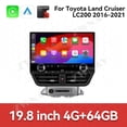 thumbnail image 3 of ZWNAV 19.8 Inch for Toyota Land Cruiser LC200 2016-2021 Screen Car Radio Player Android Host IPS Touch Screen Car GPS Navigation Multimedia Player, 3 of 9