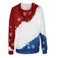 thumbnail image 5 of 2023 Costumes de Noël Mode pour Femmes Décontracté Blouse Imprimée de Noël à Manches Longues avec Poche Chandails à Enfiler Hauts Chandails à Capuchon Chandails à Capuchon pour Femmes Hauts en Liquidation, 5 of 5