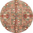 thumbnail image 1 of Ahgly Company Indoor Round Abstract Chestnut Red Abstract Area Rugs, 7' Round, 1 of 6