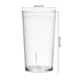 thumbnail image 3 of EASTIN 6pcs Plastic Water Tumbler Drinking Glasses Shatterproof Juice Cups Unbreakable, 3 of 10