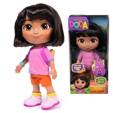 Dora, Dora Chante et explore, poupée avec musique, effets sonores, répliques bilingues, vêtements et accessoires de poupée, jouets pour filles et garçons, à partir de 3 ans