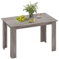 thumbnail image 1 of HOMCOM 47" Modern Dining Table for 4-6 People with Wood Effect, Light Grey, 1 of 10