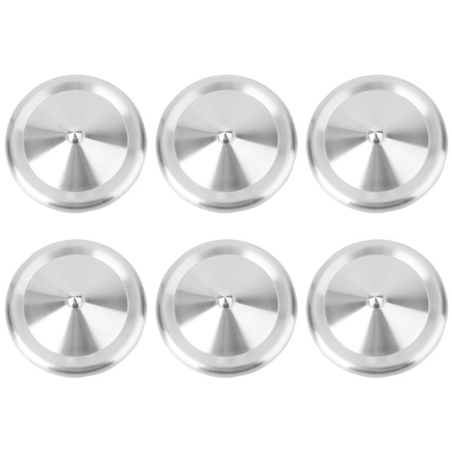 6Pcs Stainless Steel Cup Lids Dustproof Mug Lids Corrosion-resistant Cup Lids Round Cup Covers