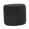 thumbnail image 2 of Round Ottoman Foot Rest Stool Footstool Bench for Living Room Sturdy Bedside black, 2 of 8