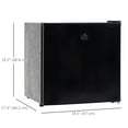 thumbnail image 3 of HOMCOM 1.1 Cubic Feet Compact Mini Freezer with Adjustable Temperature, 3 of 10
