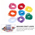 thumbnail image 2 of AIGIA Loop Potholder Loops Weaving Loom Loops Bulk Weaving Craft Loops with Multiple Colors for DIY Crafts Supplies, 2 of 6
