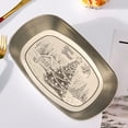 thumbnail image 4 of Metal Christmas Tree,Vintage Christmas Tree Christmas European Vintage Iron Tray Shape Fruit Tray Tinplate Small Tray Metal Snack Tray Vintage Christmas Decorations,Small Trays Decorative, 4 of 6