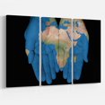 thumbnail image 1 of Design Art African Map in Our Hands Canvas Print, 1 of 3