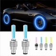thumbnail image 2 of 2PCS BLUE Bicycle Bike Car Van Light LED Neon Flash Wheel Tire Valve Cap, 2 of 5