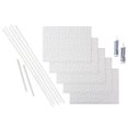 thumbnail image 1 of Fasade Traditional Style 1 Vinyl Backsplash Kit Matte White 15 sq ft, 1 of 6