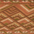 thumbnail image 1 of Ahgly Tapis de Zone Carré Orange Transitionnel Lavable en Machine, 6 Pieds Carré, 1 of 7