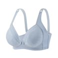 thumbnail image 4 of Besolor Bras for Women Button Front Closure Wireless Full Coverage Underwear Cozy Breathable Liftup Bralettes, 4 of 5