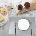 thumbnail image 4 of YAOMOBB Faux Leather Placemats Faux Leather Placemats Heat Resistant Non Slip Stain Proof Reusable Rectangular Table Mats for Home Kitchen, 4 of 7