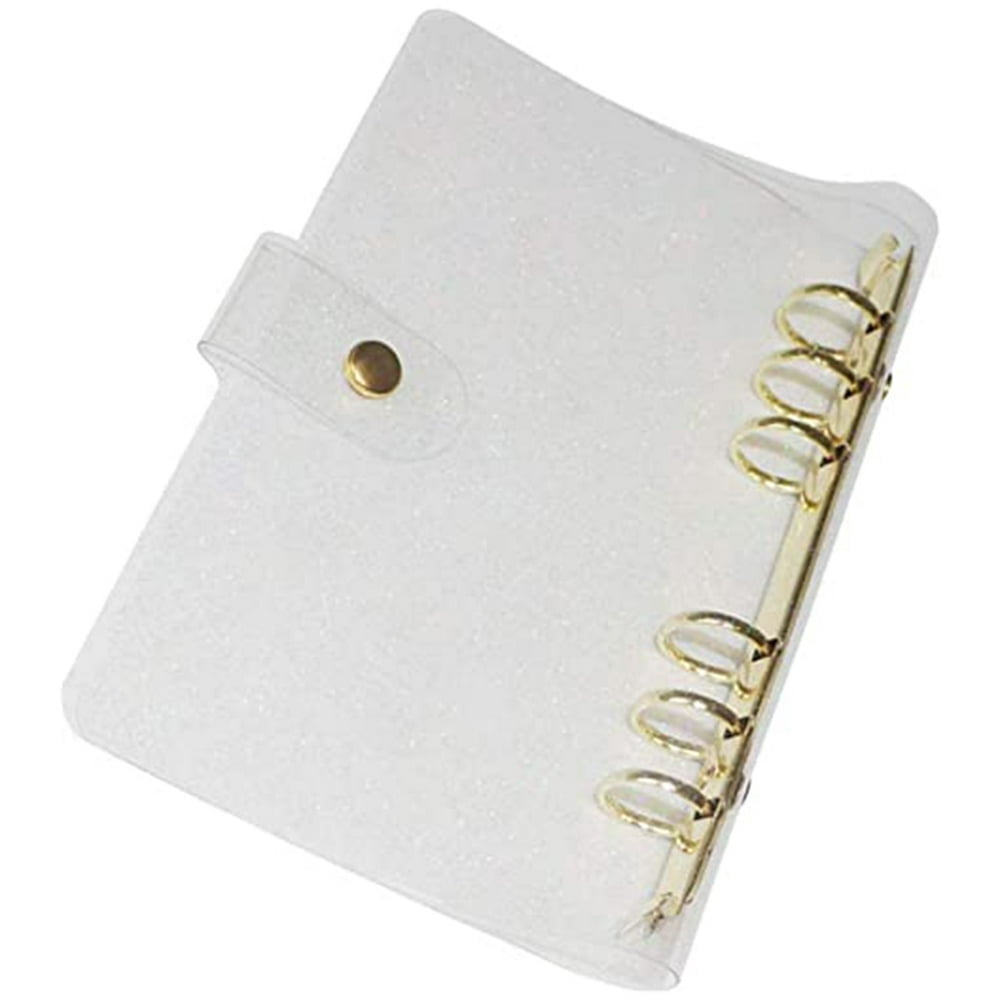 MesaSe Binder Notebook Shell Binder Cover Scrapbook PVC Cover Refillable Planner Binder Cover A5