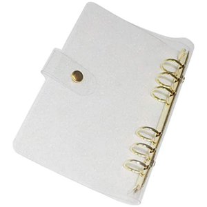 MesaSe Binder Notebook Shell Binder Cover Scrapbook PVC Couverture Couverture de bouteille de planificateur rechargeable A5