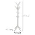 thumbnail image 3 of ITY International - Coat Hook/Coat Rack, Made of MDF, 70" Height, White, 3 of 4