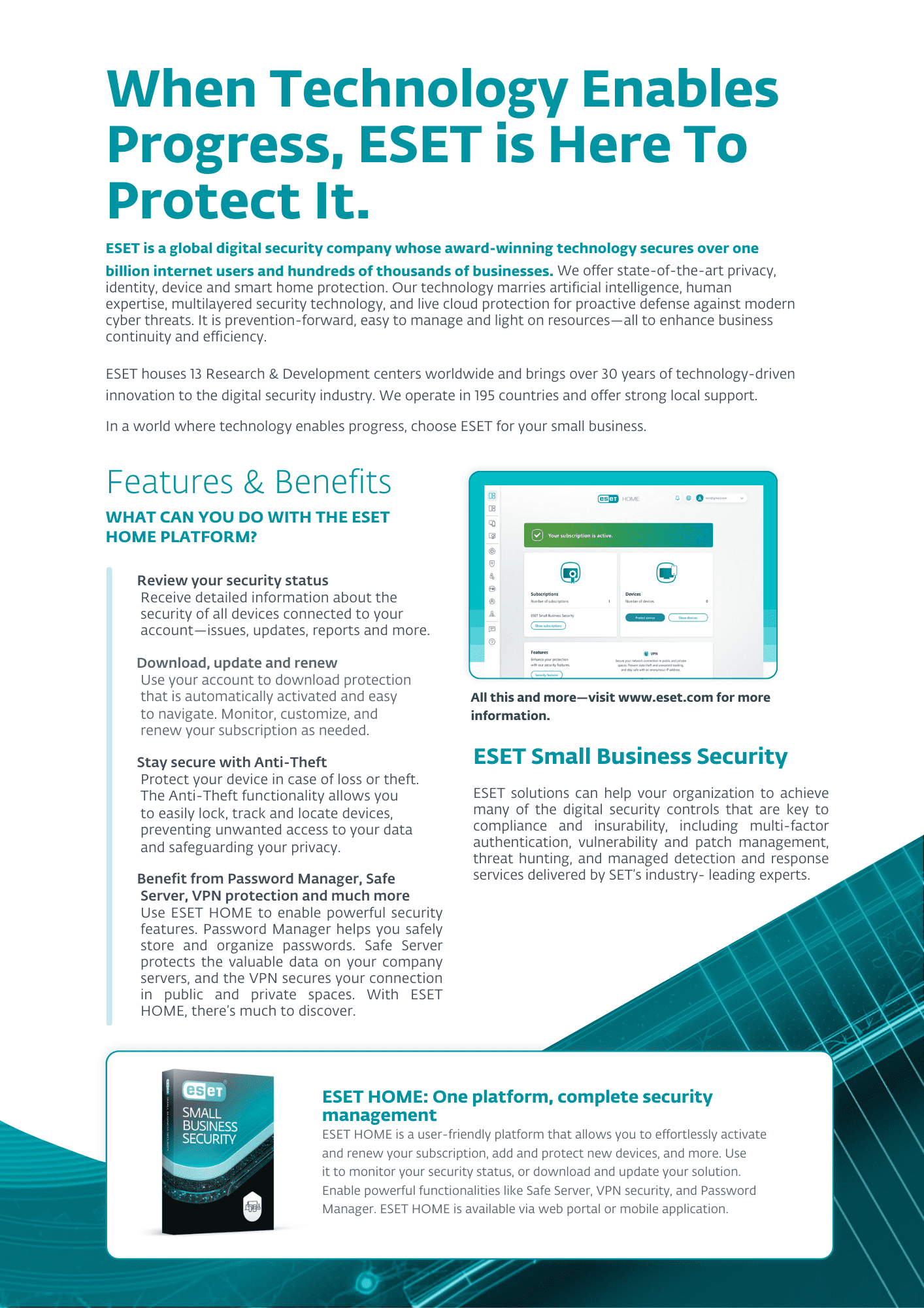 Microsoft 365 Personal 12-mos + ESET Home Security Essential 1-Device 1-Year [Digital Download]