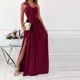 thumbnail image 2 of VEKDONE Liquidation 2025 Robe Élégante pour Femme Invitée de Mariage à une Épaule Soirée Formelle Cocktail Longue Maxi Robes, Robes Hawaïennes pour Femmes, 2 of 7