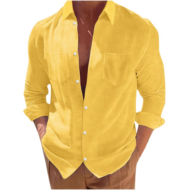 RKSTN Cardigan pour Homme Décontracté Mode Col Rabattu Chandail Uni Manches Longues Hauts en Coton Décontractés Stylés pour l'Automne