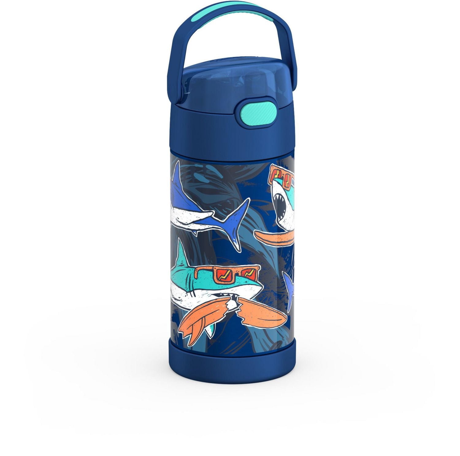Thermos Kids Vacuum Insulated Funtainer Water Bottle with Flip Up Straw, 355ml