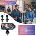 thumbnail image 4 of Microphone Cravate Sans Fil MKK SNZIYAG pour iPhone iPad, Micro Sans Fil Plug-Play pour Enregistrement, Diffusion en Direct, YouTube, TikTok, Facebook, Réduction de Bruit Intelligente, Synchronisation Automatique, Sans Application (2 Pcs Micro iOS), 4 of 5