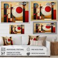 thumbnail image 4 of Designart Abstract Shapes Oversized Wall art decor, Abstract Shapes Wall Art, Earthy Exploration Brown Red Brown And Red Exploring Dimensions , Brown Modern Canvas wall art, 40x30 inches, 4 of 5