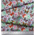 thumbnail image 2 of Soimoi Cotton Poplin Fabric Colorful Butterfly Print Fabric by Yard 42 Inch Wide, 2 of 5
