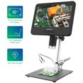 thumbnail image 4 of Professional Digital Microscope 12 Million Pixels IPS Touching Screen 50-1600X Magnification Soldering Microscope Picture Taking Video Recording Maintenance Workbench with Fill Compatible Multicolor, 4 of 7