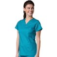 thumbnail image 1 of Maevn 1708 Haut à Col en V pour Femmes avec Poche Bleu Sarcelle TTP, 1 of 2