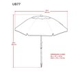 thumbnail image 2 of Parasol de 2,13 m (7 pi) avec ancrage de plage Rio Beach, 2 of 9