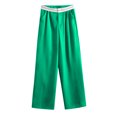 thumbnail image 1 of RKSTN Womns Pants Summer Elastic Waist Color Wide Leg Loose Home Long Pants Lightweight Soft Workout Pants, 1 of 1