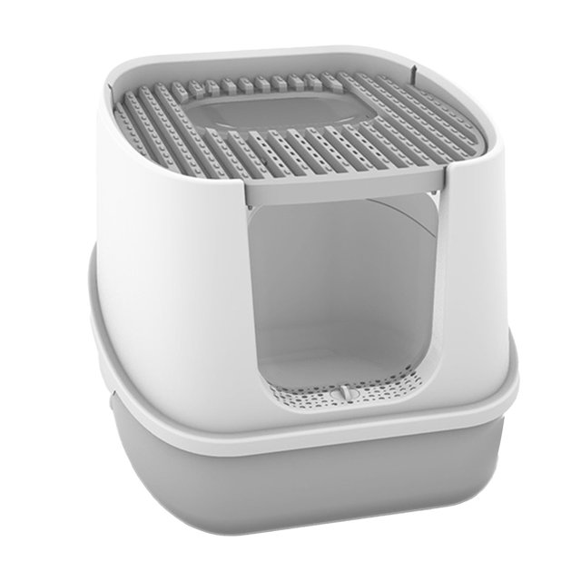 Cat Litter Box,Large Cat Toilet Split Split Cat Litter Box Large Cat Litter Tray Innovative Solution