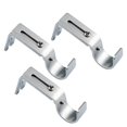 thumbnail image 2 of GROWTH TANK Set of 3Pcs Adjustable Curtain Rod Wall Bracket Hook Holder, 2 of 7