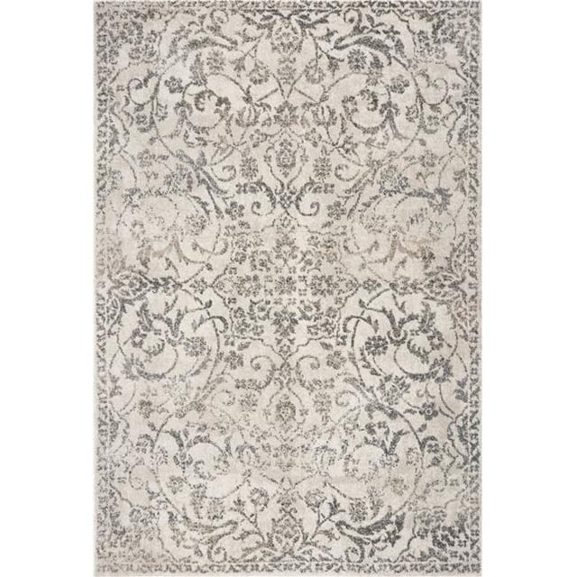 HomeRoots 353873 3 ft. 3 in. x 4 ft. 11 in. Polypropylene Ivory Area Rug