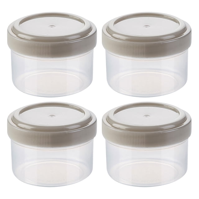 Seasoning Box Set 4-Pack Food-Grade PP Portable Kitchen Condiment Container with Sealing Lid for Home Barbecue Camping