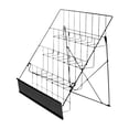 thumbnail image 1 of Lipstore Comic Book Rack Metal Book Display Stand Greeting Card Shelf Stand Holder Office black, 1 of 8