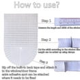 thumbnail image 3 of Garayma 2PCS Ripple Shape Temporary Light Filtering Paper Shades for Windows, Cordless No Drill Self Adhesive Pleated Paper Blinds Free Cut Size 50% Light Filtering Shades for Room Bedroom Kitchen, 3 of 8