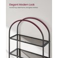 thumbnail image 4 of 5-Tier Bookshelf Display Storage Shelf Modern Bookcase with Metal Frame for Bedroom Living Room, 4 of 9
