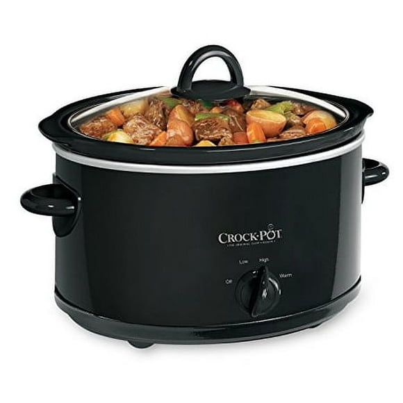 Crock-Pot 4-Quart Manual Slow Cooker Black