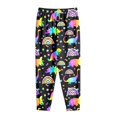 thumbnail image 4 of 80S Costumes for Men Wide Legged Cotton Pants Joggers Pants Casual Pants Lavender Pants Men Running Pants with Drawstring Stocking Gift Boy 90S Outfit for Men, 4 of 5