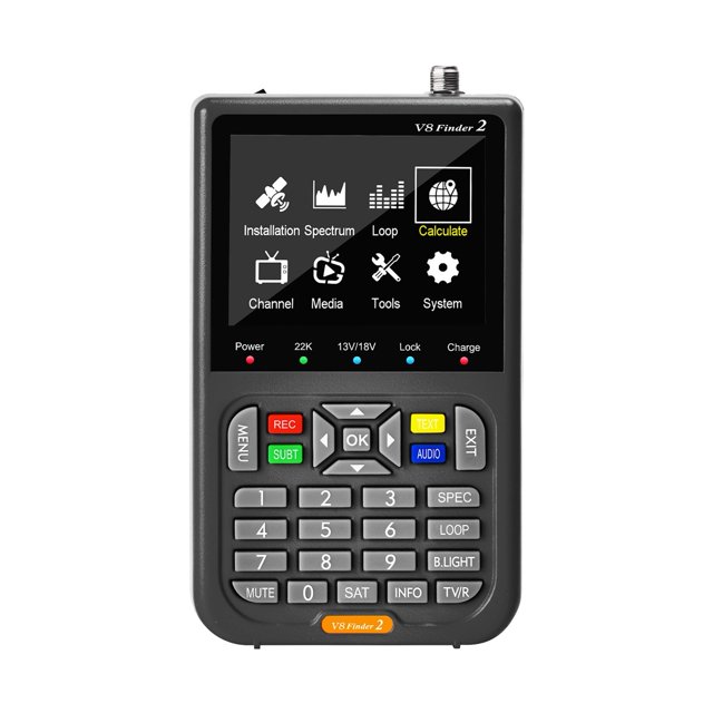Digital Satellite Signal Meter Upgraded TV DVB-S/S2/S2X Receiver Sat Detector 4000mAh Large Capacity Satellite Signal Finder ,Easy to Use