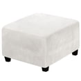 thumbnail image 1 of Gkeoshab Sofa Cover Square Ottoman Ottoman Slipcover Square Footstool Protector Storage Stool Ottoman Stretch With Elastic Bottom Feature Real Velvet Plush Fabric（Length：27 32 Inch） Home & Garden, 1 of 7