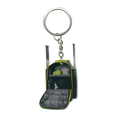 Pompotops Nouveau Mini Sac à Dos de Baseball Porte-Clés Acrylique Pendentif Sac à Dos Liquidation