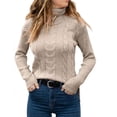 thumbnail image 2 of EGNMCR Chandails pour Femmes Mode Décontractée Chandail à Manches Longues Col Rond, Cadeaux pour Femmes, 2 of 3