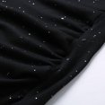 thumbnail image 3 of Ketyyh-chn99 Robes de Soirée pour Femmes Robes de Soirée pour Mariage Col en V Uni Robe de Fête Formelle Évasée Élégante Robe Florale Invitée de Mariage Noir,2TG, 3 of 5