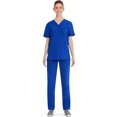 thumbnail image 3 of Haut d’uniforme médical à encolure en V Core Essentials unisexe Scrubstar WC846, 3 of 7