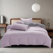 Meitianfacai All-Season Bedding Set - 4-Piece Washable Solid Color Bed Sheet Duvet Cover And Pillowcases